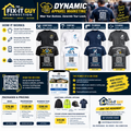 Fix-It Guy Connection Dynamic Apparel Marketing Handyman QR Code T-Shirt
